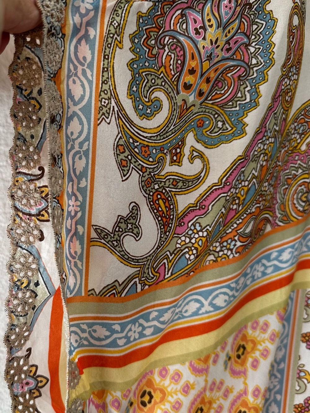 Johnny Was Multicolor silk tunic/blouse - Picture 3 of 6